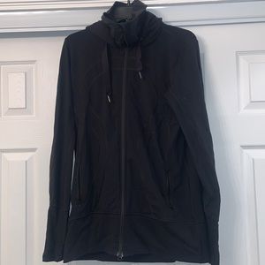 Black Lululemom zip up hoodie tunic 12